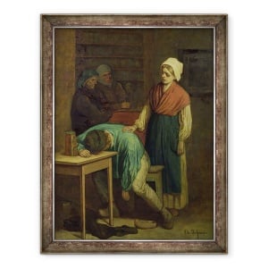 Tablou inramat - Charles de Groux - Betivul, 70 x 90 cm
