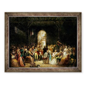 Tablou inramat - Charles Louis Lucien Muller - Apelul pentru ultimele victime ale terorii, 7-9 Thermidor, 60 x 80 cm