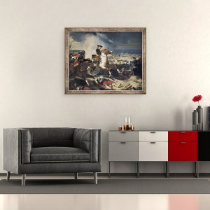 Tablou inramat - Charles-Philippe Lariviere - Batalia de la Dune, 14 iunie 1658, 50 x 60 cm - Img 2