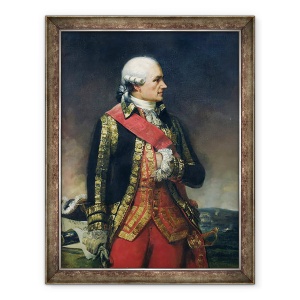 Tablou inramat - Charles-Philippe Lariviere - Jean-Baptiste de Vimeur 1725-1807 Conte de Rochambeau, 60 x 80 cm