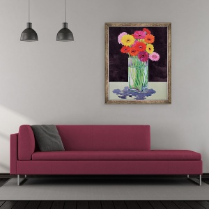 Tablou inramat - Christopher Ryland - Gerberas, 50 x 60 cm - Img 2