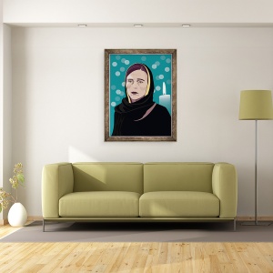 Tablou inramat - Claire Huntley - Jacinda Ardern, 60 x 80 cm - Img 2