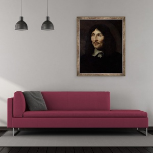 Tablou inramat - Claude Lefebvre - Portretul lui Jean-Baptiste Colbert de Torcy 1619-83, 50 x 60 cm - Img 2