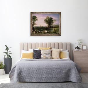 Tablou inramat - Claude Lorrain - Violul Europei, 70 x 90 cm - Img 3