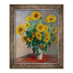 Tablou inramat - Claude Monet - Buchet de Floarea-soarelui, 70 x 85 cm