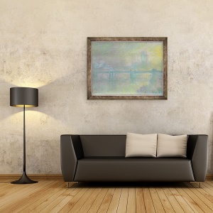 Tablou inramat - Claude Monet - Charing Cross Bridge, Londra, 60 x 80 cm - Img 2
