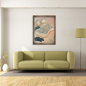 Tablou inramat - Claude Monet - Cosul cu Struguri, 60 x 80 cm - Img 2