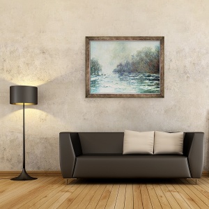 Tablou inramat - Claude Monet - Despartire la Vetheuil, 60 x 80 cm - Img 2