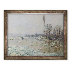 Tablou inramat - Claude Monet - Despartirea ghetii, 70 x 90 cm