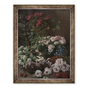 Tablou inramat - Claude Monet - Flori de primavara, 60 x 80 cm