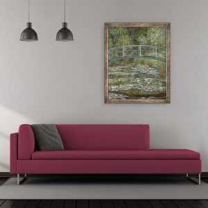 Tablou inramat - Claude Monet - Iazul cu nufar, 50 x 60 cm - Img 2