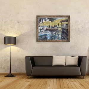 Tablou inramat - Claude Monet - La Grenouillere II, 60 x 80 cm - Img 2