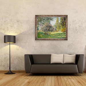Tablou inramat - Claude Monet - Peisaj, Parc Monceau, 60 x 80 cm - Img 2