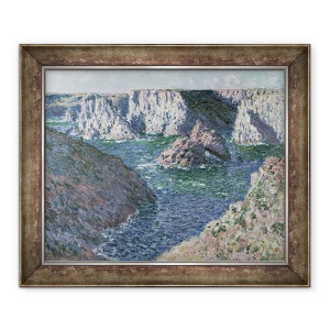 Tablou inramat - Claude Monet - Stancile Belle Ile, 70 x 85 cm