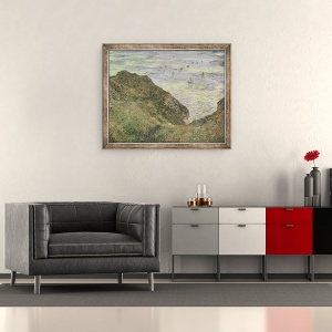Tablou inramat - Claude Monet - Vedere peste mare, 50 x 60 cm - Img 2