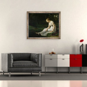 Tablou inramat - Constance Marie Charpentier - Melancolie, 50 x 60 cm - Img 2