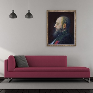 Tablou inramat - Constant - Jules Claretie 1840-1913 1893, 50 x 60 cm - Img 2
