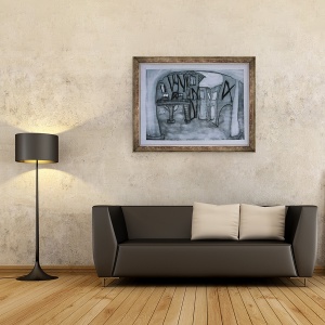 Tablou inramat - Cosima Duggal - Castlenau de Montmirral, 70 x 90 cm - Img 2