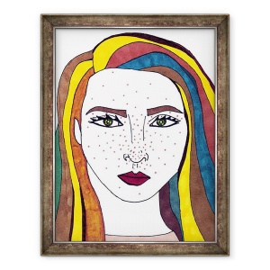 Tablou inramat - Daisy de Villeneuve - Autoportret II, 60 x 80 cm