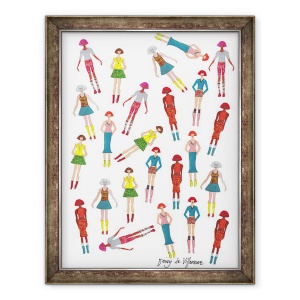 Tablou inramat - Daisy de Villeneuve - Figuri, 70 x 90 cm