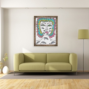 Tablou inramat - Daisy de Villeneuve - Ochi II, 60 x 80 cm - Img 2
