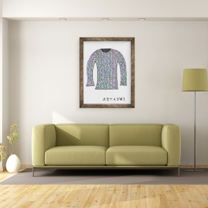 Tablou inramat - Daisy de Villeneuve - Pulover II, 70 x 90 cm - Img 2