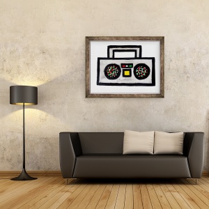 Tablou inramat - Daisy de Villeneuve - Stereo, 60 x 80 cm - Img 2