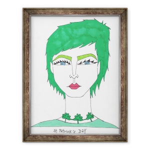 Tablou inramat - Daisy de Villeneuve - Ziua Sf. Patricks, 60 x 80 cm