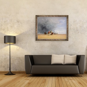Tablou inramat - David Cox - Traversarea nisipurilor, 60 x 80 cm - Img 2
