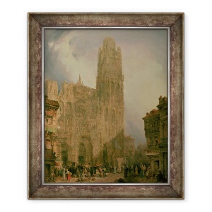 Tablou inramat - David Roberts - Frontul de vest al Notre Dame, 70 x 85 cm