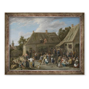 Tablou inramat - David Teniers the Younger - taran Kermis, 70 x 90 cm