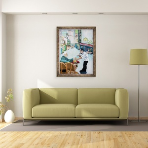 Tablou inramat - Deborah Eve Alastra - Cafeneaua St. Germain, 70 x 90 cm - Img 2