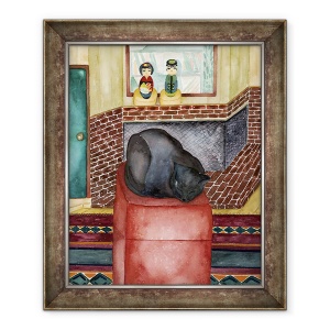 Tablou inramat - Deborah Eve Alastra - Scaun Rosu, 1998, 50 x 60 cm
