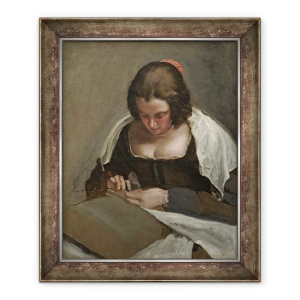 Tablou inramat - Diego Rodriguez de Silva y Velazquez - Femeia de cusatoreasa, 50 x 60 cm