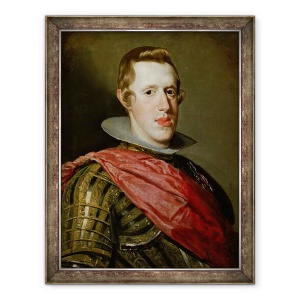 Tablou inramat - Diego Rodriguez de Silva y Velazquez - Portretul lui Filip al IV-lea 1605-65 in Armour, 70 x 90 cm