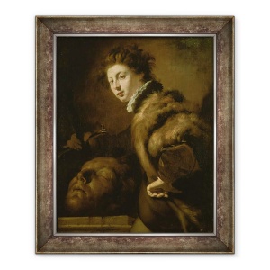Tablou inramat - Domenico Fetti - David cu capul lui Goliat, 70 x 85 cm