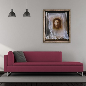 Tablou inramat - Domenico Fetti - Valul Veronicai, 50 x 60 cm - Img 2