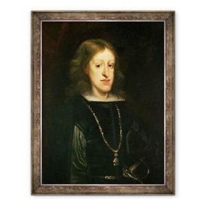 Tablou inramat - Don Juan Carreno de Miranda - Carol al II-lea 1661-1700 al Spaniei, 60 x 80 cm