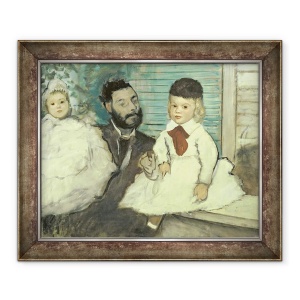 Tablou inramat - Edgar Degas - Conte Le Pic si fiii sai, 70 x 85 cm