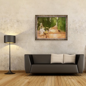 Tablou inramat - Edgar Degas - in Jardin du Luxeumbourg, 60 x 80 cm - Img 2