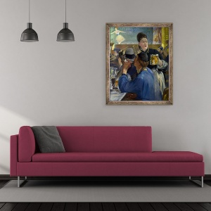 Tablou inramat - Edouard Manet - Coltul unei Cafe Concert, 50 x 60 cm - Img 2