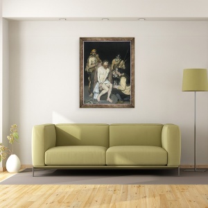 Tablou inramat - Edouard Manet - Isus batjocorit de soldati, 60 x 80 cm - Img 2