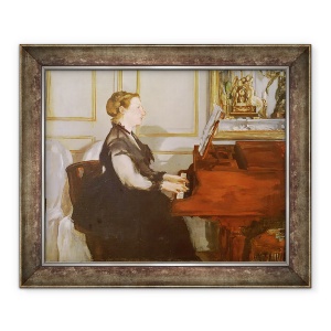 Tablou inramat - Edouard Manet - Madame Manet la pian, 50 x 60 cm