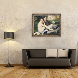 Tablou inramat - Edouard Manet - Pranz pe iarba II, 60 x 80 cm - Img 2