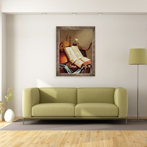 Tablou inramat - Edwaert Colyer - Vanitas Natura moarta, 60 x 80 cm - Img 2