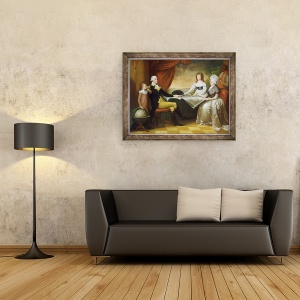Tablou inramat - Edward Savage - Familia Washington, 60 x 80 cm - Img 2