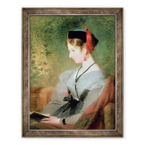 Tablou inramat - Edwin Landseer - Portret De Lady Elizabeth Wells, Mai tarziu Lady Dyke, 70 x 90 cm