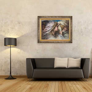 Tablou inramat - Egron Sellif Lundgren - Fates Trecut, 60 x 80 cm - Img 2