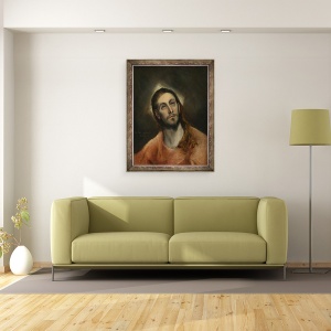 Tablou inramat - El Greco - Hristos la rugaciune, 70 x 90 cm - Img 2
