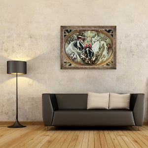 Tablou inramat - El Greco - incoronarea Fecioarei, 60 x 80 cm - Img 2